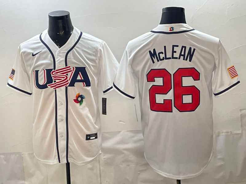 Men 2026 World cup white MLB Nike jersey 0016